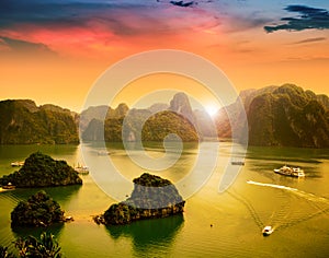 Halong bay in Vietnam