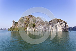 Halong bay view in a winter day