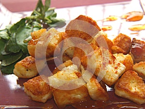 Haloumi Cheese Close up