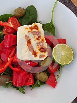Haloumi salad