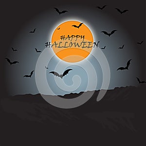 Haloween background banner. Haloween party sign vector cover illustration. helloween icon collection. Flat design cartoon concept