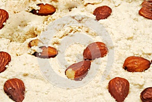 Halva with almonds