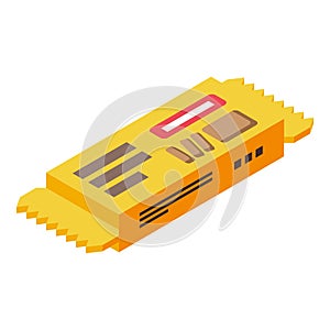 Halva bar icon isometric vector. Sweet chalva