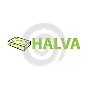 Halva icon, vector illustration