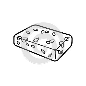 Halva icon, vector illustration