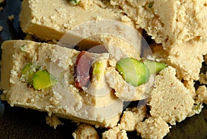 Halva with pistachios photo