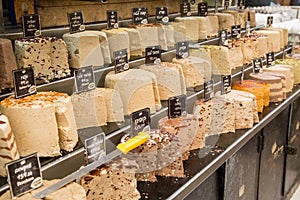 Halva sold at the Machane Yehuda Market in Jerusalem