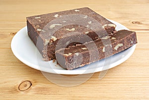 Halva with walnuts photo