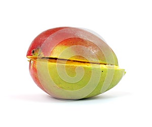 Halved mango