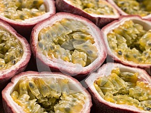 Halved Passion Fruit