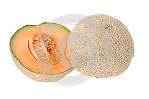 Halves cantaloupe photo