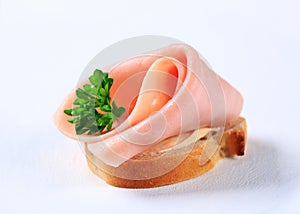 Ham canape