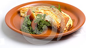 Ham & cheese omelet