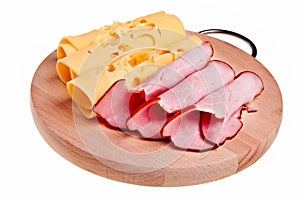 Ham and cheese rolls.