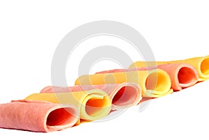 Ham and cheese rolls