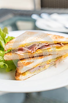 ham cheese sandwich