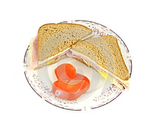 Ham Cheese Sandwich Tomato