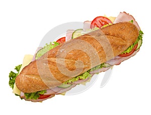 Šunka syr ponorka sendvič 