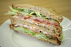 Ham club sandwich