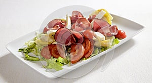 Ham mixed salad photo