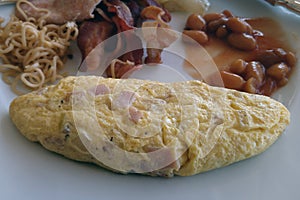 Ham omelette roll