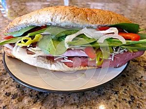 Ham and Roast Beef Sandwich -- a delicious sandwich for lunch