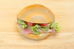 Ham salad roll