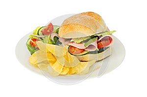 Ham salad roll
