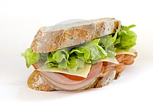 Ham and Salad Sandwich