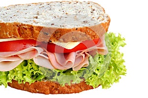 Ham and Salad Sandwich