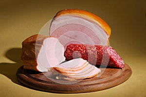 Ham and salami