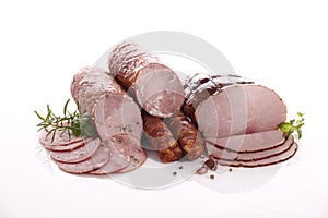 Ham and sausage