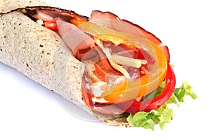 Ham Wrap Sandwich