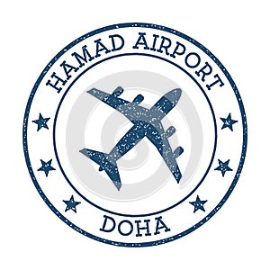 Hamad Airport Doha logo.