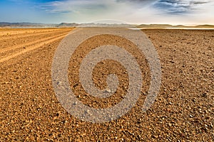 Hamada desert near Ouarzazate in Morocco