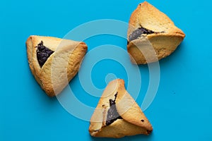 Haman ear - a traditional Jewish dish made from crispy dough stuffed with poppy seeds