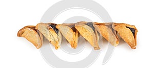 Haman`s ears are also called Hamantaschen - a traditional Jewish pastry for Purim holiday.