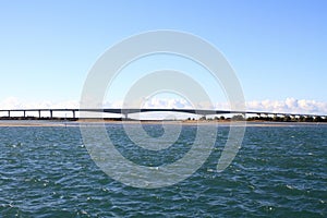 Hamana bridge and Hamanako lake in Hamamatsu, Shizuoka