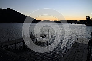 Hamanako lake in Hamamatsu, Shizuoka before dawn