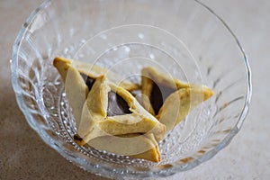 Hamantaschen. ozenei haman Triangular pastry