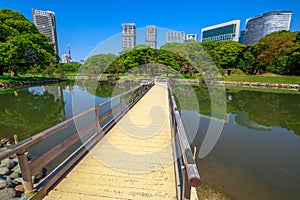 Hamarikyu Gardens in Tokyo