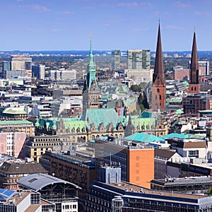 Hamburg aerial view