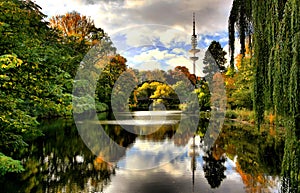 Hamburg Autumn - Planten un Blomen Lake photo