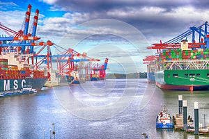 Hamburg Burchardkai Germany Ship Transportation