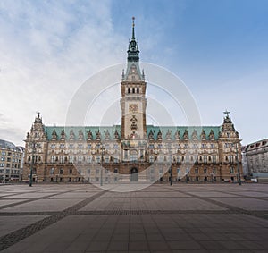 Hamburg City Hall at Rathausmarkt Square - Hamburg, Germany