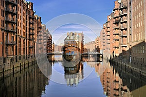 Hamburg, Germany, old warehouse district