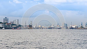 HAMBURG: Harbor with the Elbphilharmonie opera house in Hamburg Germany