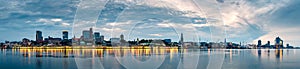 Hamburg Skyline at sunrise, Germany