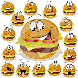 Hamburger cartoon