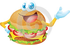 Hamburger cartoon